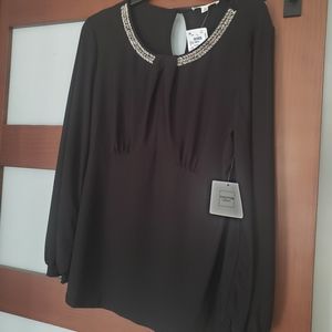 Black Perseption Top Sz XL NWT